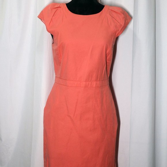 J. Crew Dresses & Skirts - J. Crew Suiting Coral/Pink Cap Sleeve Dress